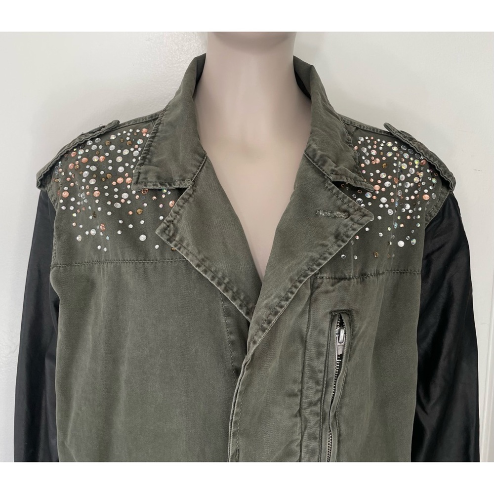 Forever 21 Military Style Rhinestone Utility Jacket - Picture 12 of 15